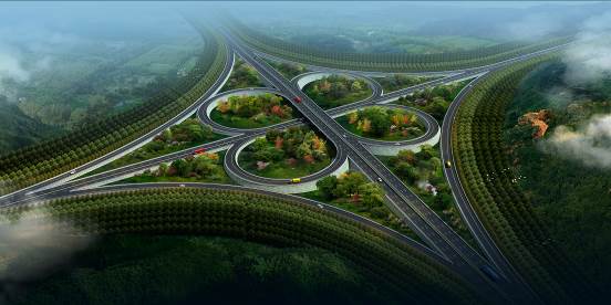 4-景德镇高速通道绿化设计效果图